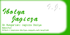 ibolya jagicza business card